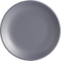 Libbey DRI-1-G Driftstone 6" Granite Satin Matte Porcelain Coupe Plate - 24/Case