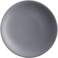 Libbey DRI-2-G Driftstone 9" Granite Satin Matte Porcelain Coupe Plate - 12/Case