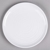 Elite Global Solutions DS8-W Swirl 8" White Round Melamine Plate - 6/Case