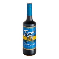 Torani Sugar-Free Chocolate Flavoring Syrup 750 mL Glass Bottle