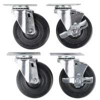 Vollrath 38099 Equivalent 4" Swivel Casters for ServeWell® Hot and Cold Food Tables - 4/Set