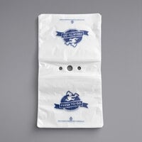 10 1/2" x 8" Printed Plastic Deli Saddle Bag with Flip Top - 2000/Case