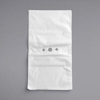 Choice 10 1/2" x 8" Unprinted Plastic Deli Saddle Bag with Flip Top - 2000/Case