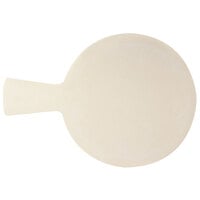 Elite Global Solutions ECO9RW-PP Eco Serving Boards 9" Papyrus Round Melamine / Bamboo Serving Board with Handle
