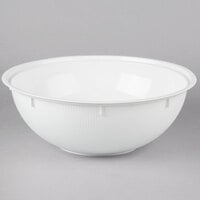 Fineline ReForm 256 oz. White Tall Microwavable Plastic Catering Bowl - 25/Case