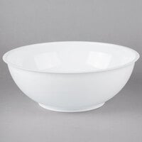 Fineline ReForm 160 oz. White Microwavable Plastic Catering Bowl - 25/Case