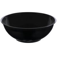 Fineline ReForm 160 oz. Black Microwavable Plastic Catering Bowl - 25/Case