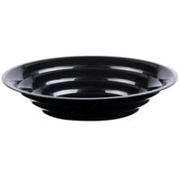 Fineline ReForm 80 oz. Black Wide Microwavable Plastic Catering Bowl - 25/Case