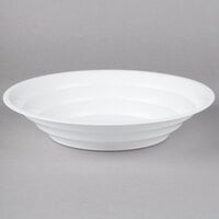 Fineline ReForm 80 oz. White Wide Microwavable Plastic Catering Bowl - 25/Case