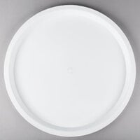 Fineline HR18PP.WH ReForm 18" White High Rim Plastic Catering Tray - 25/Case