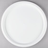 Fineline HR16PP.WH ReForm 16" White High Rim Plastic Catering Tray - 25/Case