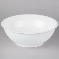 Fineline ReForm 80 oz. White Tall Microwavable Plastic Catering Bowl - 25/Case