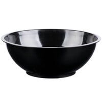 Fineline ReForm 80 oz. Black Tall Microwavable Plastic Catering Bowl - 25/Case