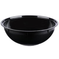 Fineline ReForm 256 oz. Black Tall Microwavable Plastic Catering Bowl - 25/Case