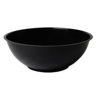 Fineline ReForm 320 oz. Black Microwavable Plastic Catering Bowl - 25/Case