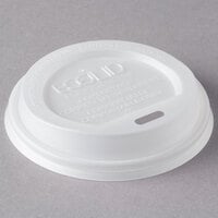 Eco-Products EP-ECOLID-8 8 oz. Compostable Plastic Hot Cup Lid - 800/Case