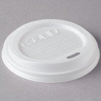 Eco-Products EP-ECOLID-W 10-20 oz. Compostable Plastic Hot Cup Lid - 800/Case