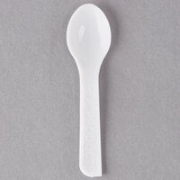 Eco-Products EP-S016 Plantware 3" White Compostable Plastic Tasting Spoon - 2000/Case