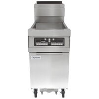 Frymaster CFHD150G Natural Gas High-Efficiency 50 lb. Floor Fryer with CM3.5 Controls and Filtration System - 100,000 BTU