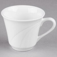 Libbey 905437889 Elan 9 oz. Royal Rideau White Tall Porcelain Tea Cup - 36/Case