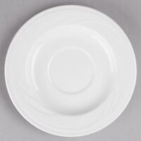Libbey 905437886 Elan 5 3/4" Round Royal Rideau White Porcelain Tea Saucer - 36/Case
