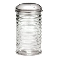 Tablecraft BH857 12 oz. Beehive Pourer with Stainless Steel Side Flap Top