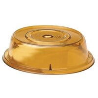 Cambro 806CW153 Camwear Camcover 8 7/16" Amber Plate Cover - 12/Case