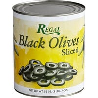Regal #10 Can Sliced Black Olives - 6/Case