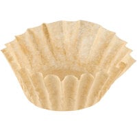 9 3/4" x 4 1/2" Unbleached All-Natural Coffee Filter 12 Cup - 1000/Case