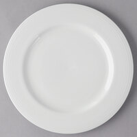 Reserve by Libbey 911196001 Repetition 12 1/4" Aluma White Porcelain Plate - 12/Case