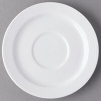 Reserve by Libbey 911196017 Repetition 5 7/8" Aluma White Porcelain Stacking Saucer - 36/Case
