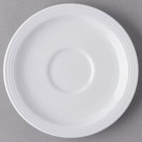 Reserve by Libbey 911196021 Repetition 5 5/8" Aluma White Porcelain Tea Saucer - 36/Case
