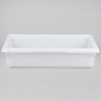 Rubbermaid FG350800WHT White Polyethylene Food Storage Box - 26" x 18" x 6"