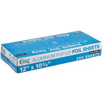 Choice 12" x 10 3/4" Food Service Interfolded Pop Up Foil Sheets - 200/Box