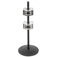 Vollrath RSCL-4 Stainless Steel 4-Slot Rotating Cup and Lid Dispenser Stand