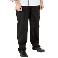 Mercer Culinary Millennia® Unisex Black Chef Pants M60050BK - 5XL