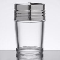 American Metalcraft GLADT2 2 oz. Clear Glass Contemporary Shaker with Adjustable Stainless Steel Dial Top