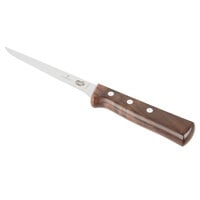 Victorinox 5.6406.15-X1 6" Narrow Stiff Straight Boning Knife with Wood Handle