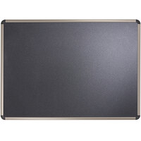 Quartet B363T Prestige 36" x 24" Euro-Style High-Density Foam Bulletin Board with Black Aluminum Frame