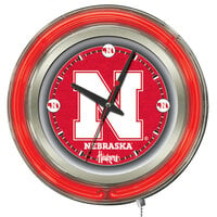 Holland Bar Stool Clk15NebrUn University of Nebraska 15" Neon Clock