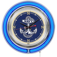 Holland Bar Stool Clk15Navy United States Navy 15" Neon Clock
