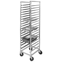 Channel SSPR-3E3 9 Pan End Load Stainless Steel Steam Table Pan Rack - Assembled