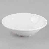 Libbey 840-310-020 Porcelana 5.5 oz. Bright White Porcelain Fruit Bowl - 36/Case