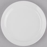 Libbey 840-420N-12 Porcelana 7 1/4" Round Bright White Narrow Rim Porcelain Plate - 36/Case