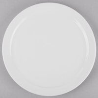 Libbey 840-440N-15 Porcelana 10 3/8" Round Bright White Narrow Rim Porcelain Plate - 24/Case