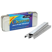 Swingline 35556E Optima 210 Strip Count 1/4" Premium Chisel Point Staples - 3750/Box