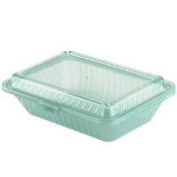 GET EC-11 9" x 6 1/2" x 2 1/2" Jade Green Customizable Reusable Eco-Takeouts Container - 12/Case