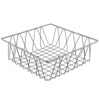 Clipper Mill by GET IR-912 Gray Powder Coated Square Wire Basket - 12" x 12" x 4"