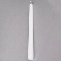 Hyoola Candles 10" White 8 Hour Taper Candle - 144/Case