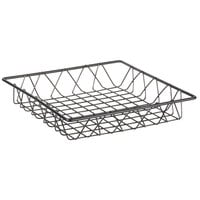 Clipper Mill by GET IR-911 Gray Powder Coated Square Wire Basket - 12" x 12" x 2"